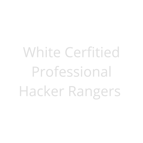 Certificação White Certified Professional Hacker Rangers em fundo degradê azul escuro